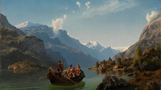 ARTWORK-bridal-procession-on-the-hardangerfjord